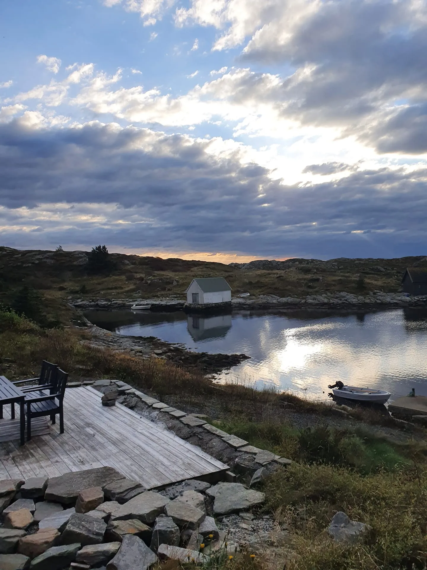 Utsikten fra terrassen